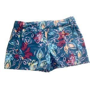 Reel Legends Women’s Sz Medium Green Tropical Leaves Woven Shorts
